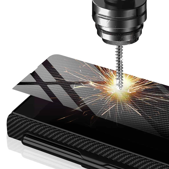 Galaxy Z Fold 3 Kılıf Zore Kalem Bölmeli Droga Kılıf - 5