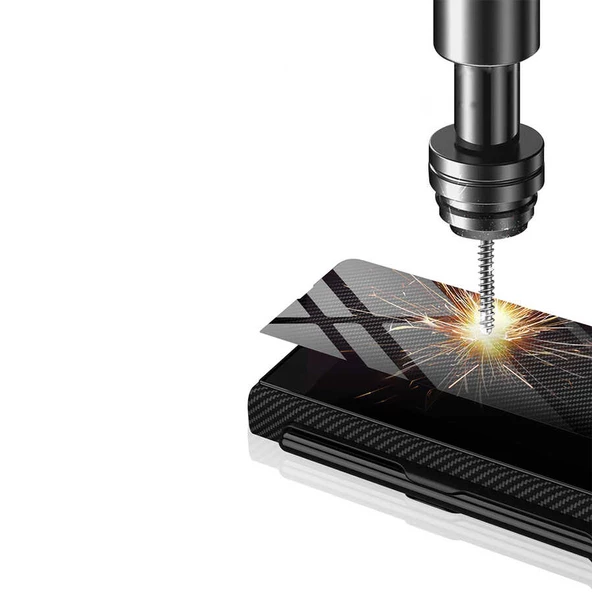Galaxy Z Fold 3 Kılıf Zore Kalem Bölmeli Droga Kılıf - 9