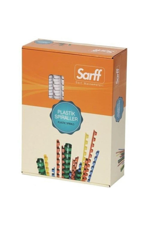 Sarff Spiral Plastik 440 Sayfa 45 MM Beyaz (50 Li Paket)