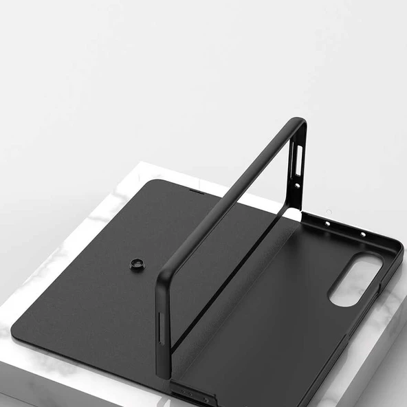 Galaxy Z Fold 3 Kılıf Zore Kalem Bölmeli Droga Kılıf - 6