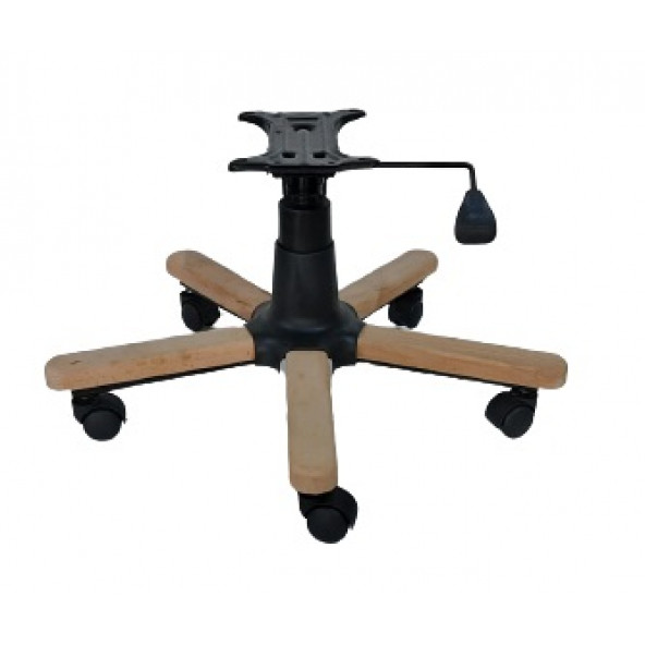 Ahşap Kaplama Yıldız Ayak Seti Tek Kollu Mekanizma Naturel Boyasız - 4