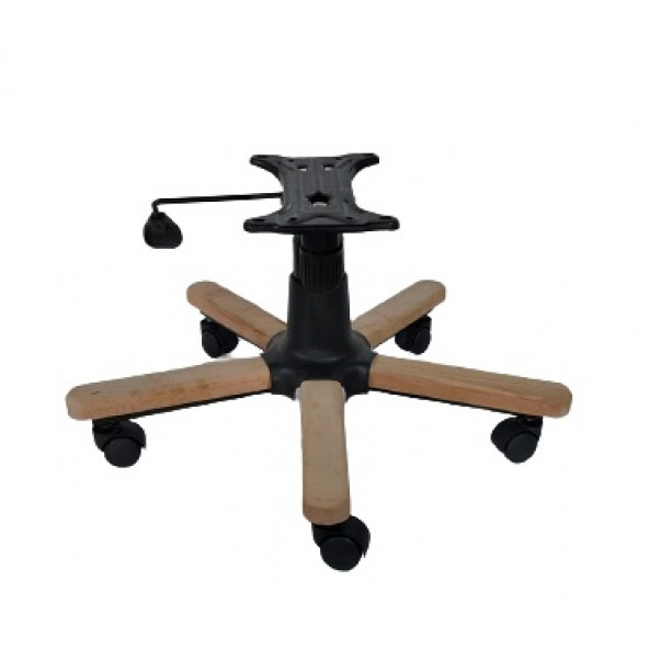Ahşap Kaplama Yıldız Ayak Seti Tek Kollu Mekanizma Naturel Boyasız - 5