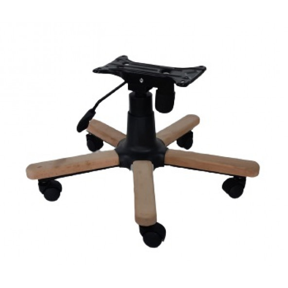 Ahşap Kaplama Yıldız Ayak Seti Çift Kollu Mekanizma Naturel Boyasız - 4