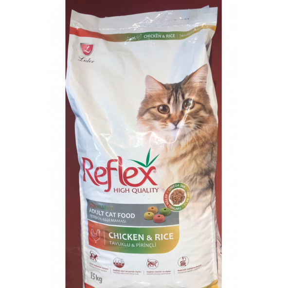 Reflex Tavuklu Pirinçli Yetişkin Kedi Maması 15 kg