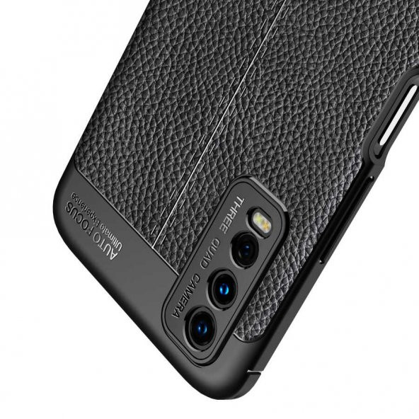 Vivo Y20 Kılıf Zore Niss Deri Desenli Silikon Kılıf - 8