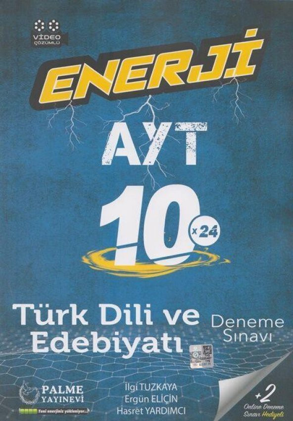 AYT Türk Dili ve Edebiyatı Enerji 10x24 Deneme Sınavı Palme Yayınları