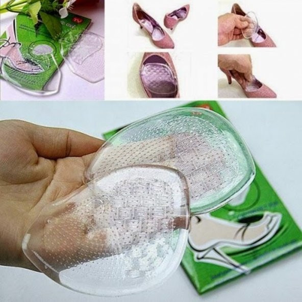 Topuklu Ayakkabı Tabanlığı Kaydırmaz Silikonlu İnce 1 Çift