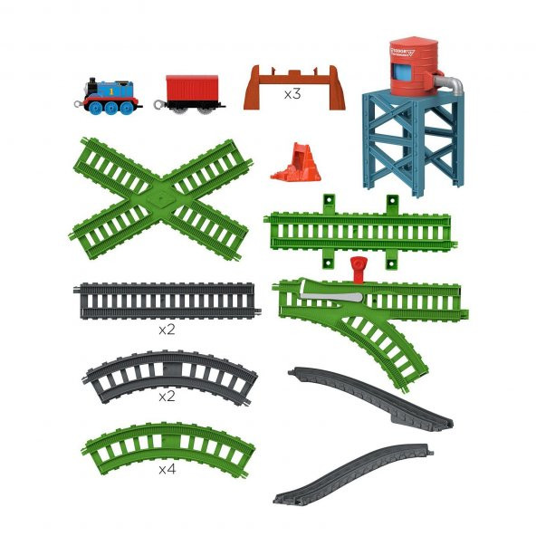 Orjinal Thomas ve Arkadaşları Buhar Istasyonu Oyuncak Tren Seti GXD47 - Resim 5