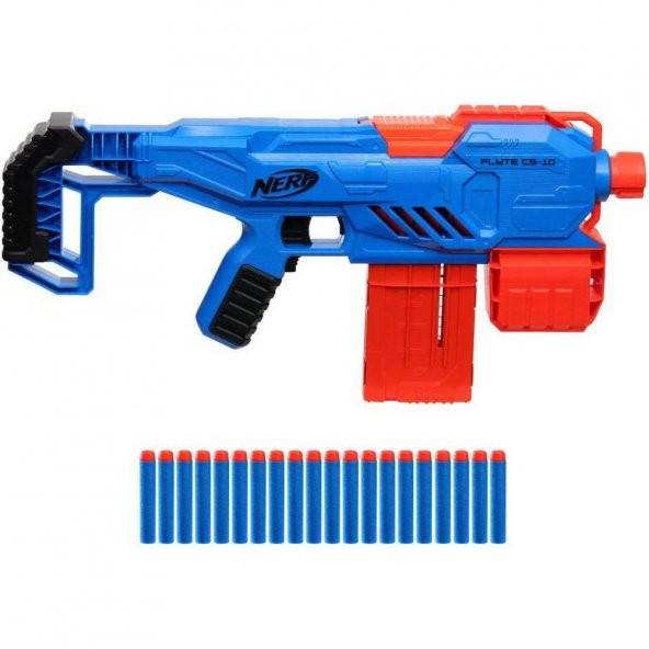 Orjinal Nerf Otomatik Dart Atan Nerf Flyte Cs-10 Pilli Dart Atan Nerf Alpha Strike 20 Nerf Dart İçerir - 3