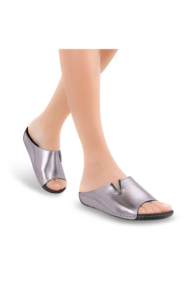 Muya Mena Anatomik Taban Jel Destekli Topuk Dikeni Dört Mevsim Kadın Terlik - 12
