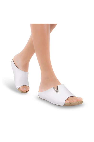 Muya Mena Anatomik Taban Jel Destekli Topuk Dikeni Dört Mevsim Kadın Terlik - 10