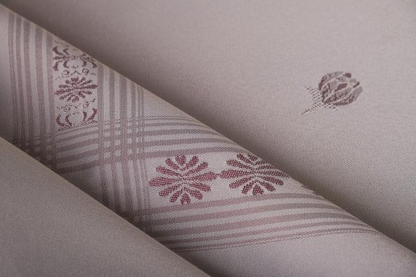 Finezza Nilüfer Lüx Jakar Kumaş Mor Masa Örtüsü  Dikdörtgen 160x220 cm - 439 - 7