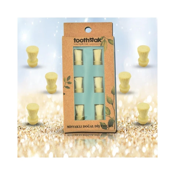 Toothwak 6'lı Yedek Misvaklı Diş Fırçası Başlığı