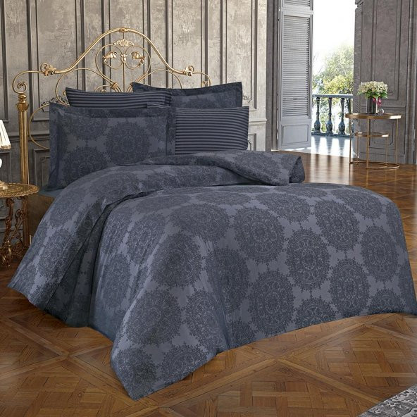 Finezza Tiara Bambu Jakar Kumaş Koyu Gri Çift Kşl. Nevresim Takımı 6 Prç. - 897 ürün görseli