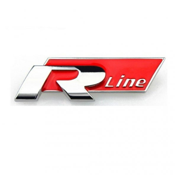 R Line Panjur Logosu Kırmızı Yapıştırmalı - Panjur Arması - Orjinal Ürün