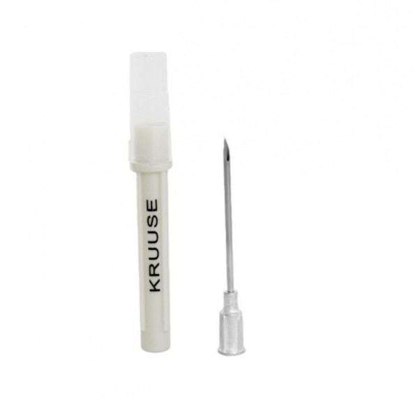 Kruuse Enjektör iğnesi 1.6 x 38 mm. Alüminyum Hub (16G x 1.1/2) 100 Adet - Resim 2