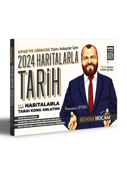 2022 KPSS Tarih 3D Haritalarla Konu Anlatımı Benim Hocam Yayınları