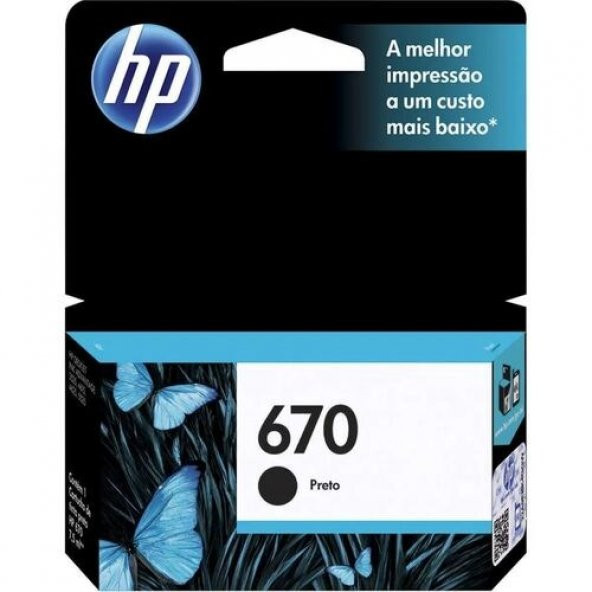 HP 670 CZ113 Siyah Orjinal Kartuş - DeskJet 3525 / 4610