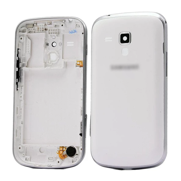 Samsung Galaxy S Duos S7562 Kasa Kapak - Beyaz - 1