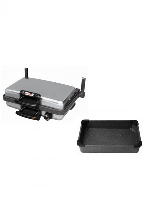 Brilex Jumbo Granit Grill + Granit Pan Silex Bazlama Ve Lahmacun Makinesi