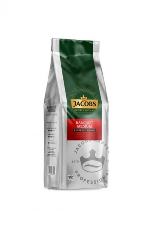 Jacobs Banquet Medium Espresso Beans Çekirdek Kahve 1000 Gr Medium