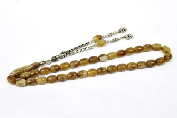 Tesbihci Dayı Sıkma Kehribar Tesbih  (Khr -10846) - 1