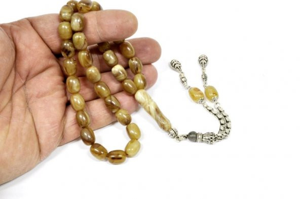 Tesbihci Dayı Sıkma Kehribar Tesbih  (Khr -10846) - 2