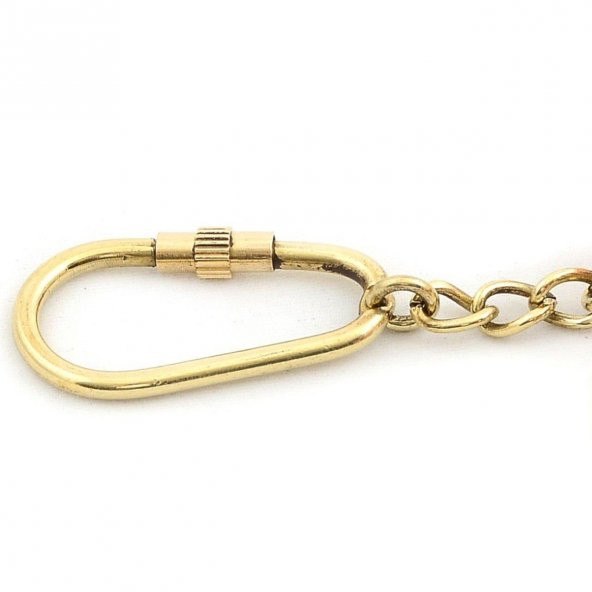 Pirinç Lumbuz Ayna Anahtarlık Dekoratif Hediyelik - 2