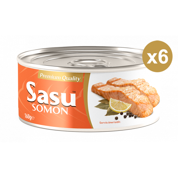 Sasu Somon Balığı 6x160G Bütün Dilim