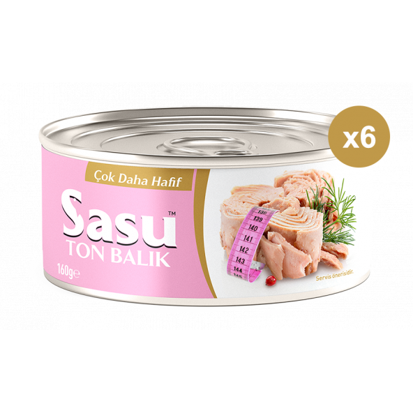 Sasu Light Suda Ton Balığı 6x160G Bütün Dilim