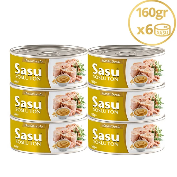 Sasu Hardal Soslu Ton Balığı 6x160G İri Parça - 2