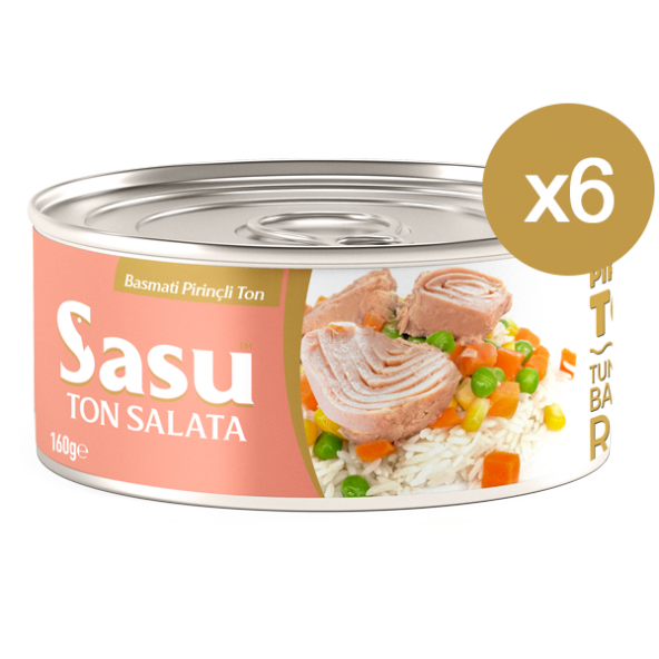 Sasu Basmati Pirinçli Ton Salata 6x160 gr İri Parça - 2