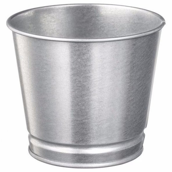 Saksı 3 Adet Paslanmaz Çelik Bitki Saksısı  Boyanabilir 9cm - 3