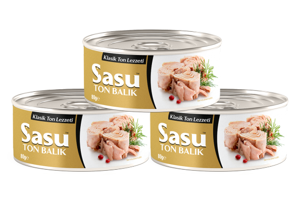 Sasu Klasik Ton Balığı 12x80G Bütün Dilim - 2