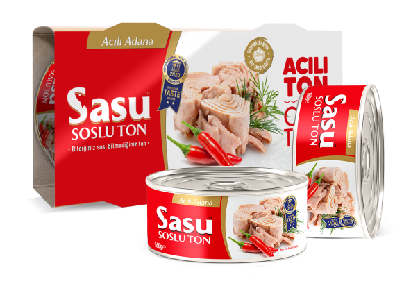 Sasu Acılı Ton Balığı 12x160G Bütün Dilim