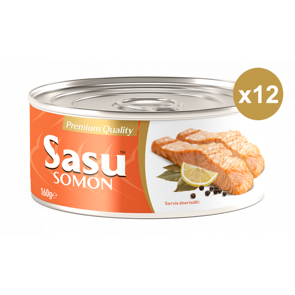 Sasu Somon Balığı 12x160 gr Bütün Dilim ürün görseli