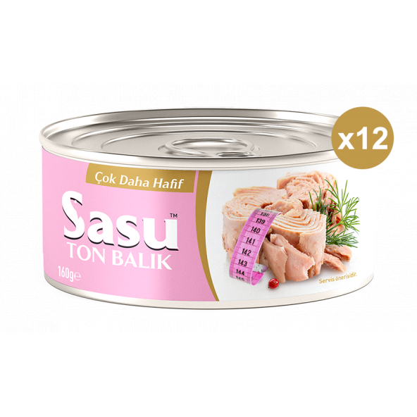 Sasu Light Suda Ton Balığı 12x160G Bütün Dilim - 2