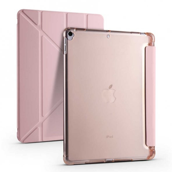 Apple iPad Pro 10.5 (7.Nesil) Kılıf Kalem Bölmeli Standlı Smart Cover