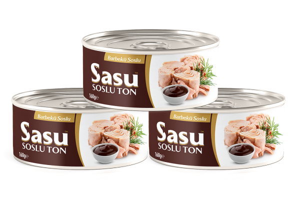 Sasu Barbekü Soslu Ton Balığı 12x160G Bütün Dilim - 2