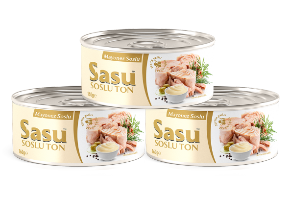 Sasu Mayonez Soslu Ton Balığı 12x160G İri Parça