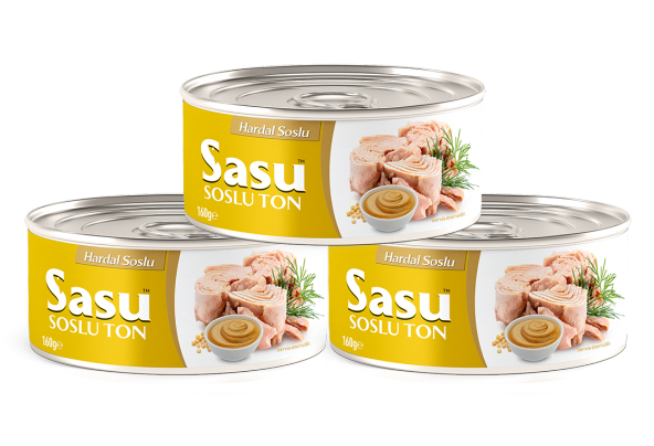 Sasu Hardal Soslu Ton Balığı 12x160G İri Parça - 2