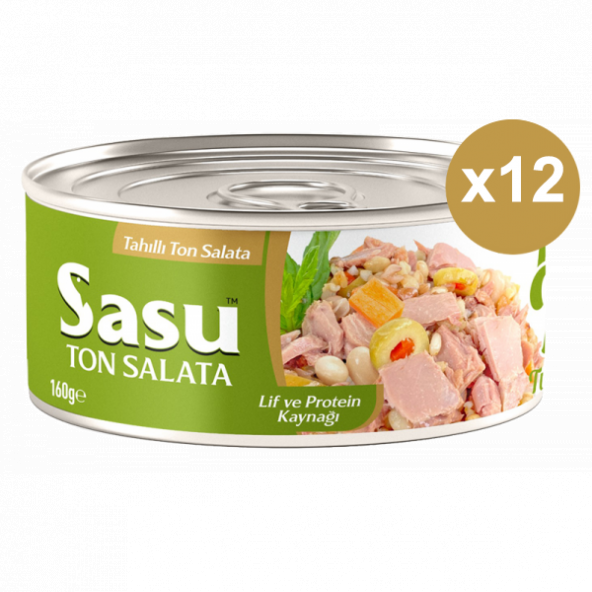 Sasu Tahıllı Ton Salata 12x160G İri Parça - 2