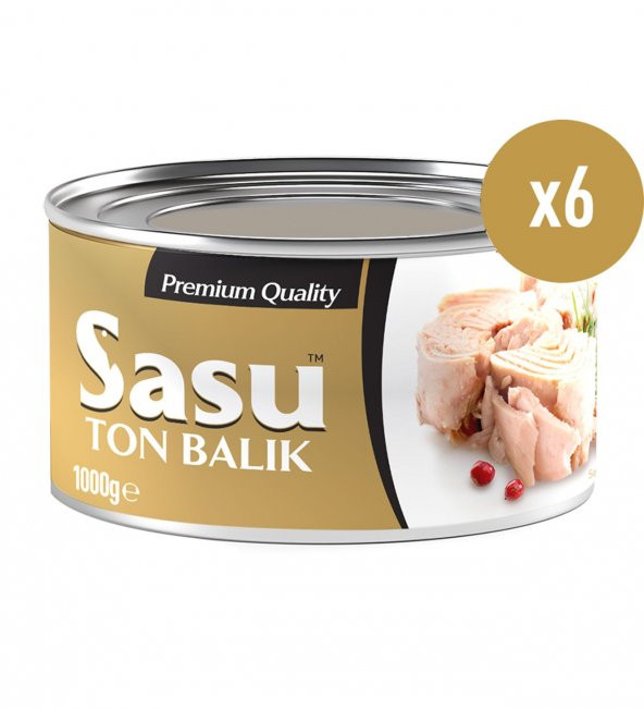 Sasu Klasik Ton Balığı 6x1000G Bütün Dilim