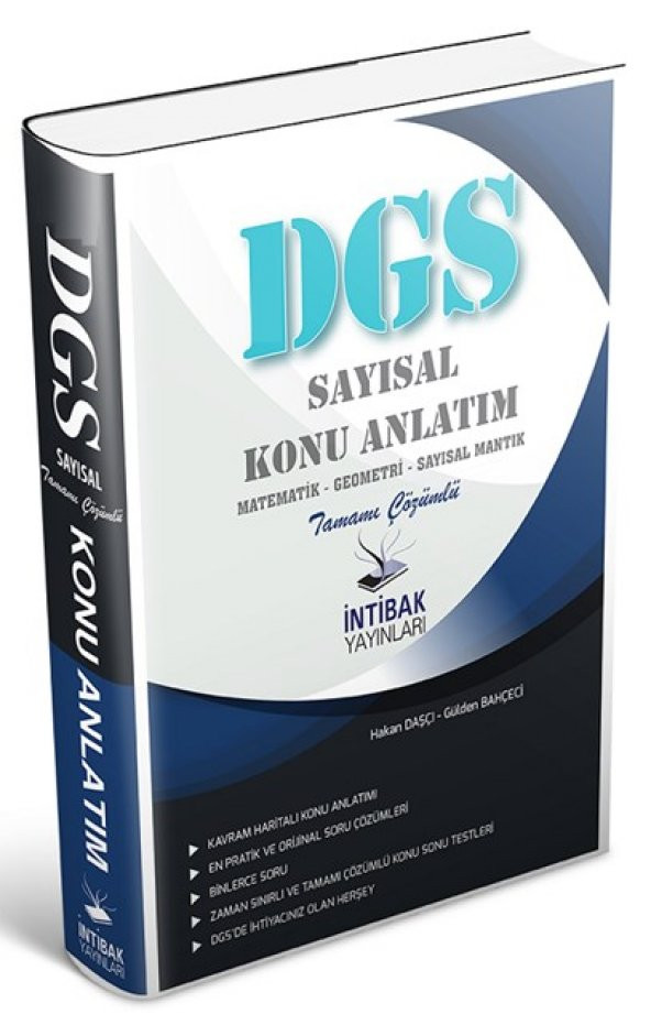 İntibak Yayınları 2021 DGS Sayısal Konu Anlatım Tamamı Çözümlü