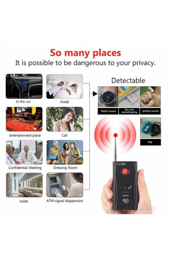 GİZLİ KAMERA ARAMA DEDEKTÖRÜ GSM CİHAZ BULUCU - 4