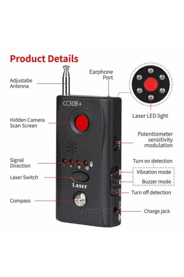 GİZLİ KAMERA ARAMA DEDEKTÖRÜ GSM CİHAZ BULUCU - 6