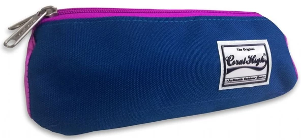 Coral High Mor-Lacivert Üç Bölmeli Kalem Çanta - 2