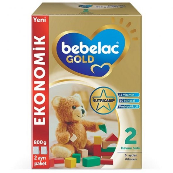 Bebelac Gold 2 Bebek Sütü 800 Gr