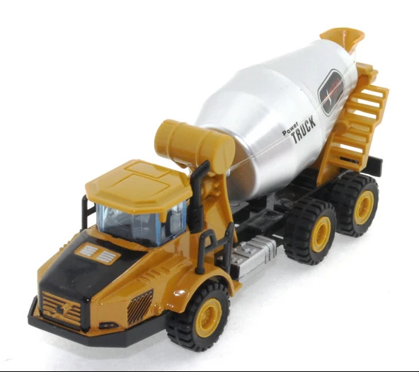 Die Cast Mini İnşaat Aracı Mikser - 6