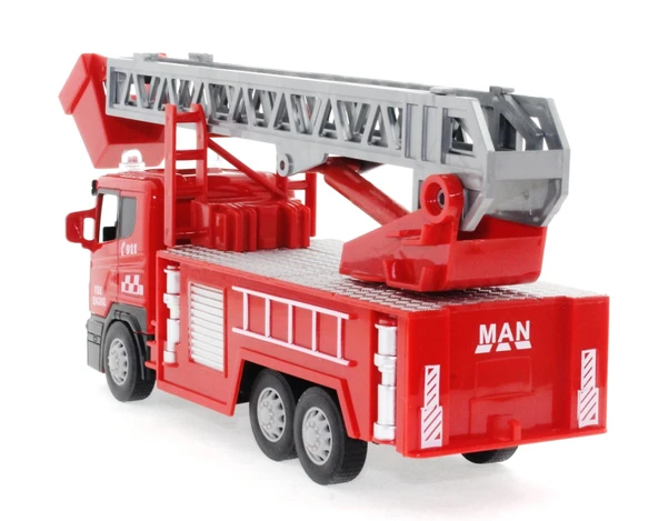 Die Cast Sürtmeli Merdivenli İtfaiye Aracı - 5